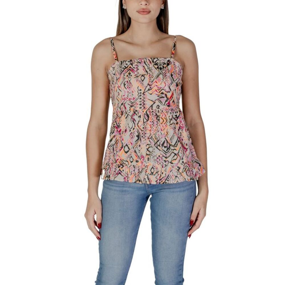 B.Young Multicolor Cotton Tops & Women's T-Shirt